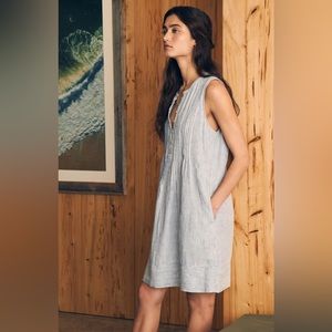 Faherty Linen Isha Dress, excellent condition